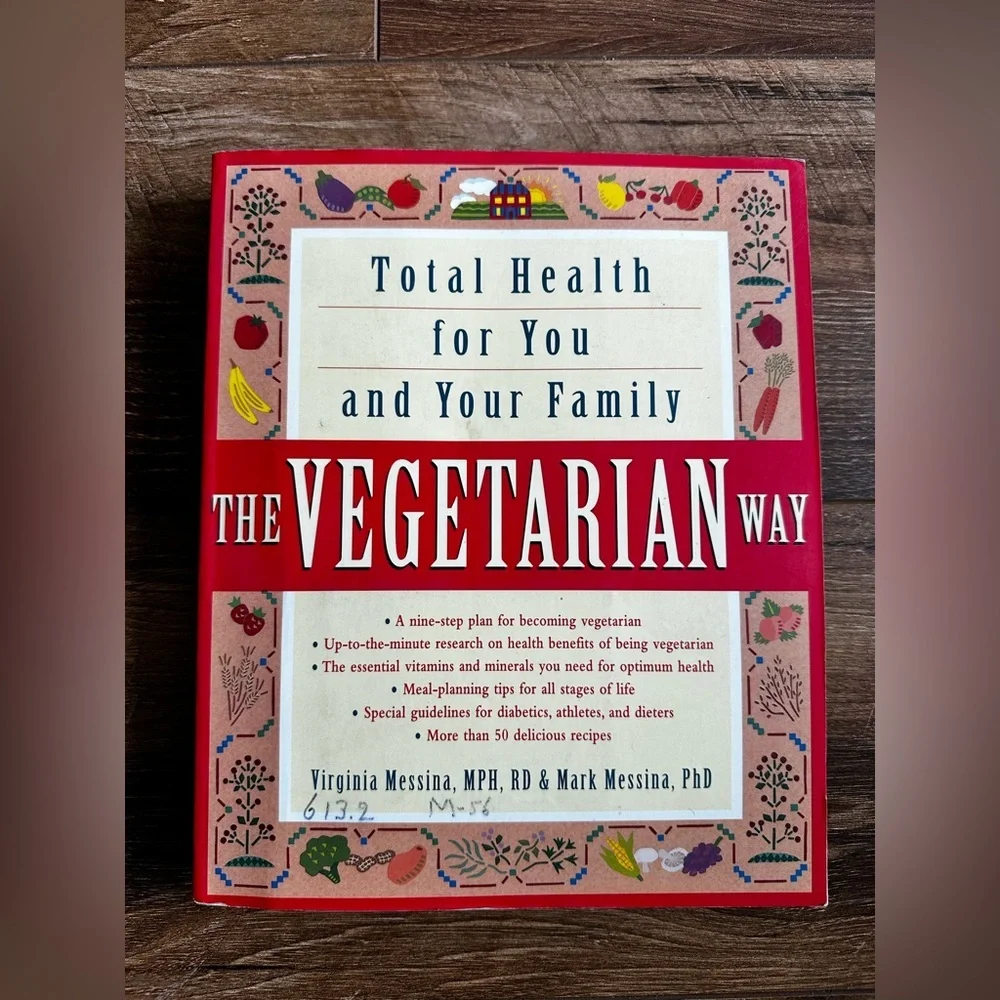 The Vegetarian Way Book - Red Cover